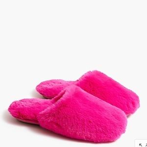 J. Crew Fuzzy Scuff Slippers
